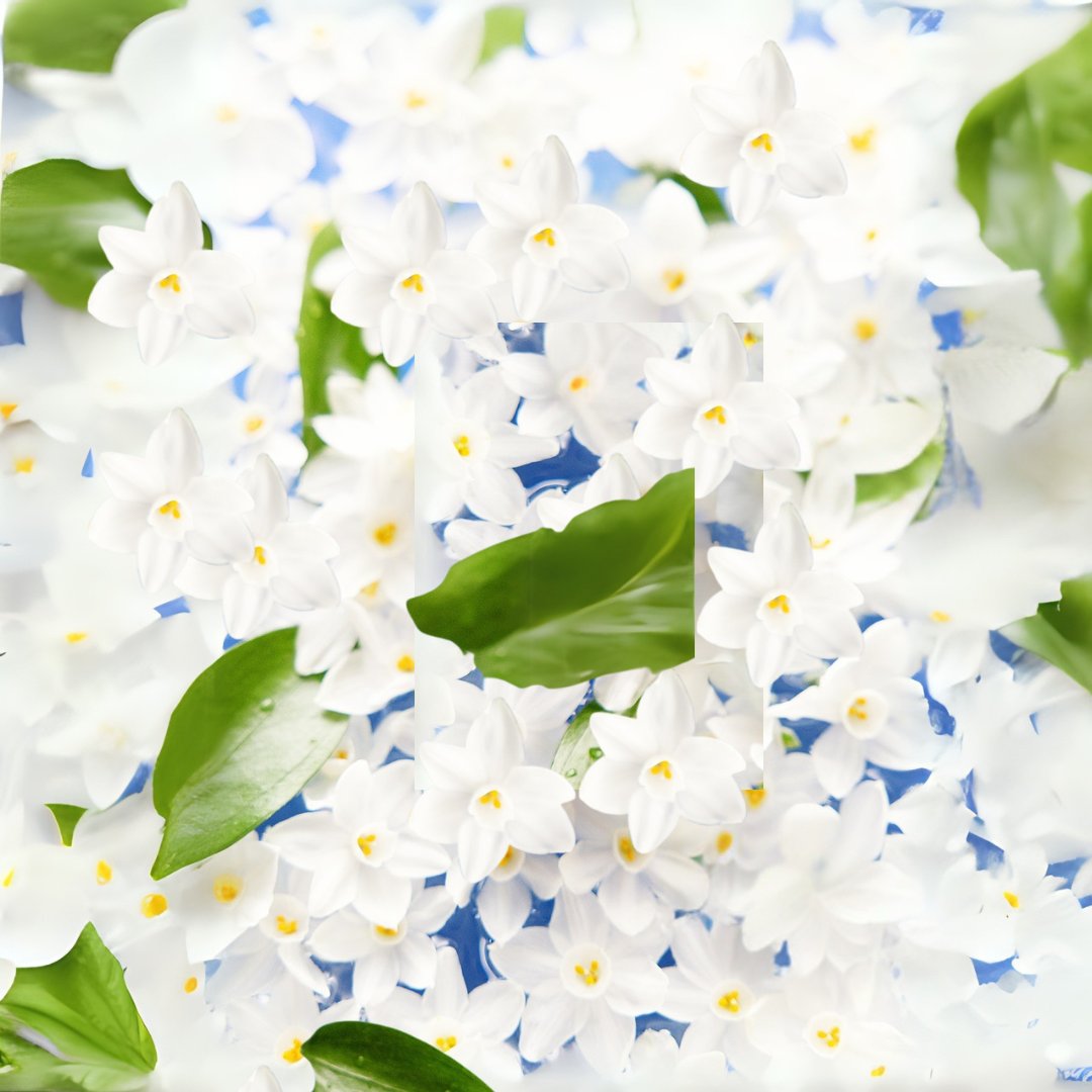 feet in bathtub with flowers