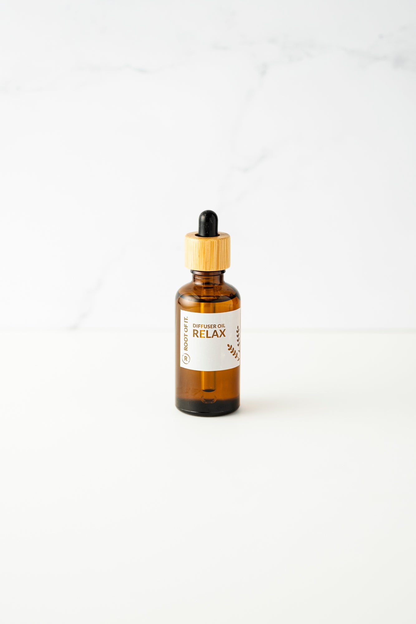 Lavender essential oil with a dropper bottle